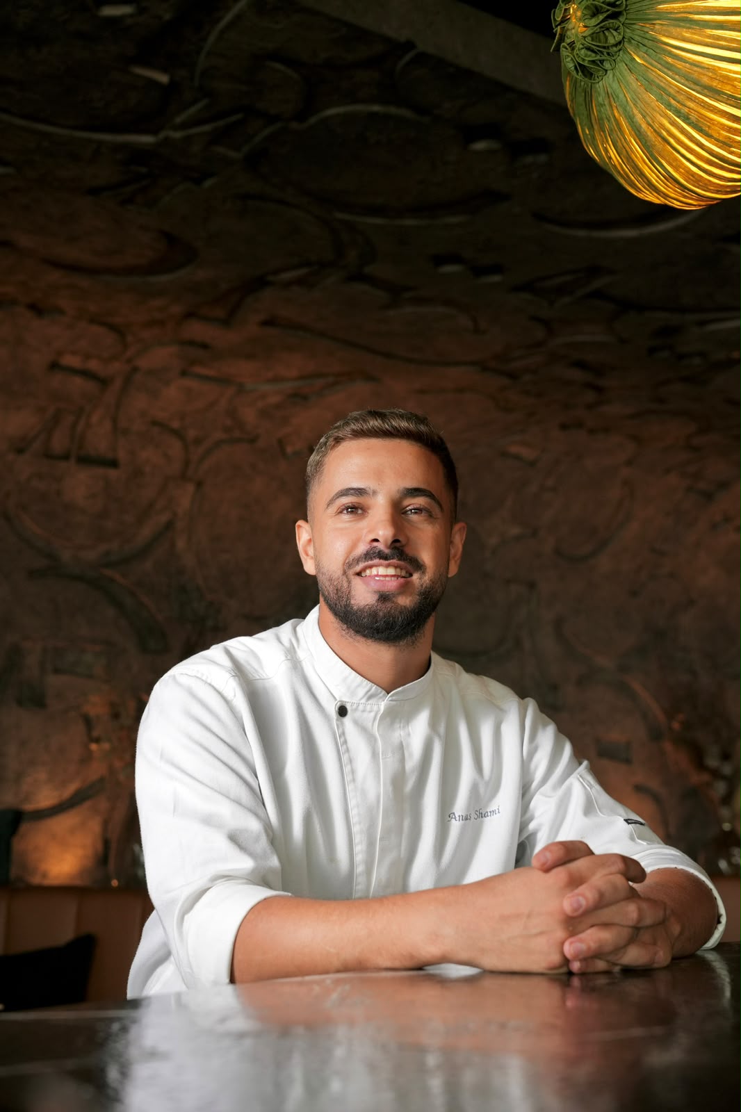 Chef Anas Shami in the Petra kitchen